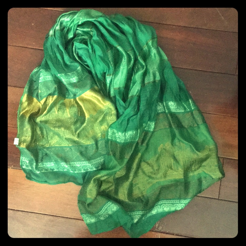 100% Cambodian silk scarf